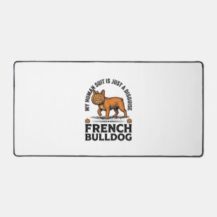 Halloween Französische Bulldogge Kürbiskostüm Shir Schreibtischunterlage