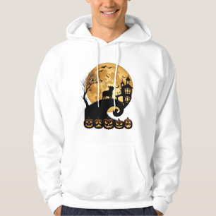 Halloween Französische Bulldogge Mond Gruselige Kü Hoodie