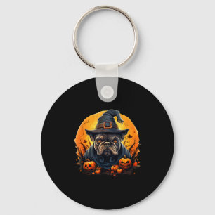 Halloween Französische Bulldogge Schlüsselanhänger