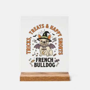 Halloween Französische Bulldogge Trickster Acrylschild