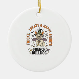 Halloween Französische Bulldogge Trickster Keramik Ornament