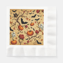 Halloween Französisches Musterpapier Napkin