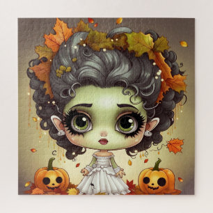 Halloween Frau Frankenstein Puzzle