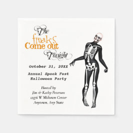 Halloween Freak Zombie Skeleton Custom Serviette