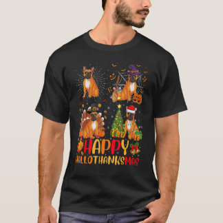Halloween French Bulldog Hallothanksmas T-Shirt