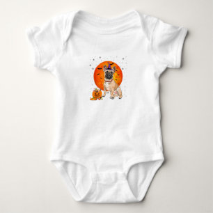 Halloween French Bulldog Trick oder Treat Pumpkin Baby Strampler