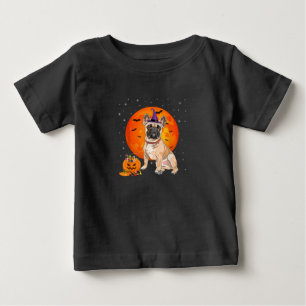 Halloween French Bulldog Trick oder Treat Pumpkin Baby T-shirt