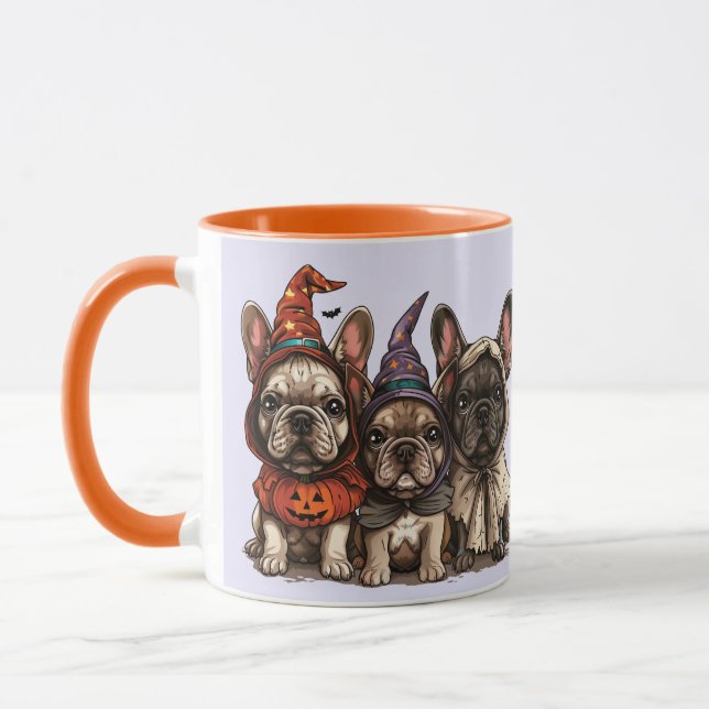 Halloween French Bulldogs Tasse (Links)