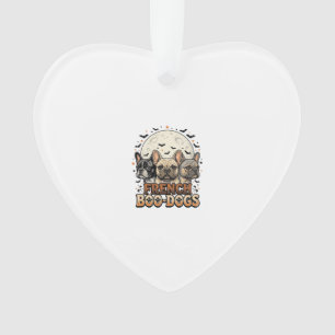 Halloween Frenchie Boo Hunde Lustig Vintage_1 Ornament