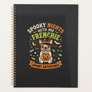 Halloween Frenchie Nachtbegleiter Planer