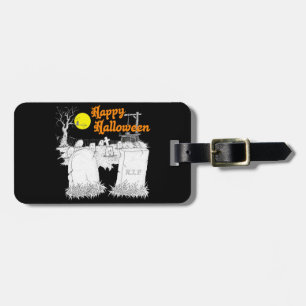 halloween Friedhof Gepäckanhänger