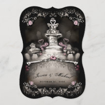 Halloween Friedhof Liebe Bracket Hochzeit Einladun