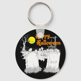 halloween Friedhof Schlüsselanhänger