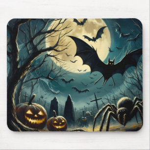 Halloween-Friedhof-Szene-Mauspad Mousepad