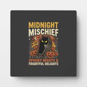 Halloween-Friedhofs-Schabernack Fotoplatte