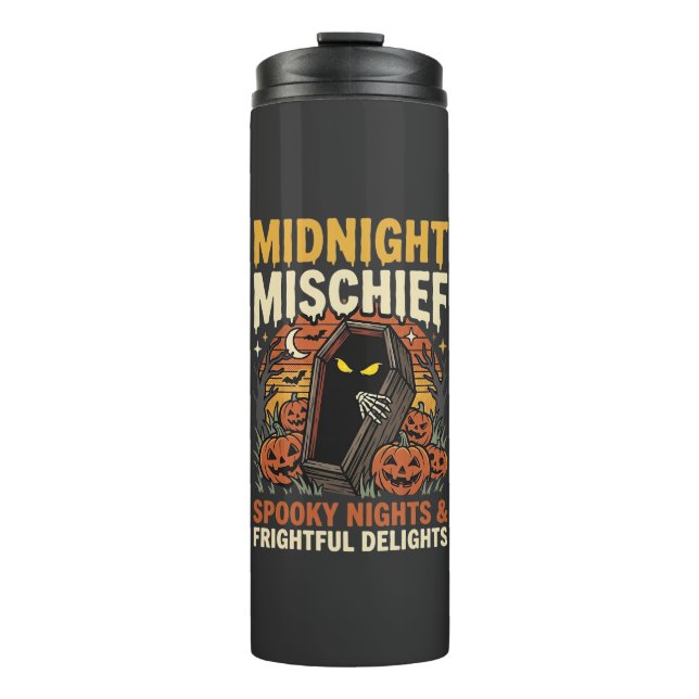 Halloween-Friedhofs-Schabernack Thermosbecher (Vorderseite)