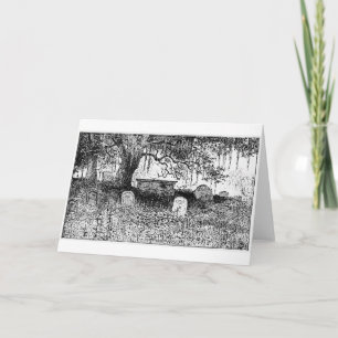 Halloween-Friedhofs-Szene Karte