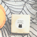 Halloween Friends Niedlich Modern Boy Birthday Gef Runder Aufkleber<br><div class="desc">Ein modernes Halloween-Geburtstagsdesign mit niedlicher,  schwarzer Katze,  illustriert in einem schlicht zeichnend Stil. Ein toller Geburtstags-Gunst-Aufkleber,  der unserem "Halloween Friends Niedlich Modern Boy Birthday Party"-Design entspricht. Durchsuchen Sie die auf dieser Seite verlinkte Sammlung für passende Artikel oder besuchen Sie unseren Shop für weitere Halloween Geburtstagsparty Designs.</div>