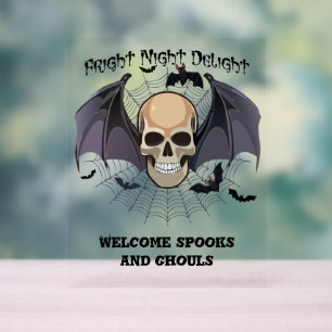 Halloween Fright Night Delight Acrylschild