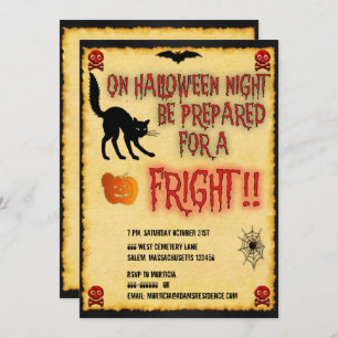 Halloween Fright Night Einladung