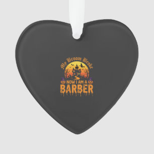 Halloween Friseur Hexen Besen Zerbrochen Spukhaus  Ornament
