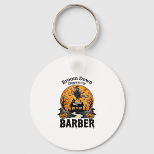Halloween-Friseur-Shirt Witchy Heimgesucht Salon P Schlüsselanhänger