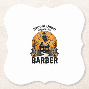 Halloween-Friseur-Shirt Witchy Heimgesucht Salon P Untersetzer
