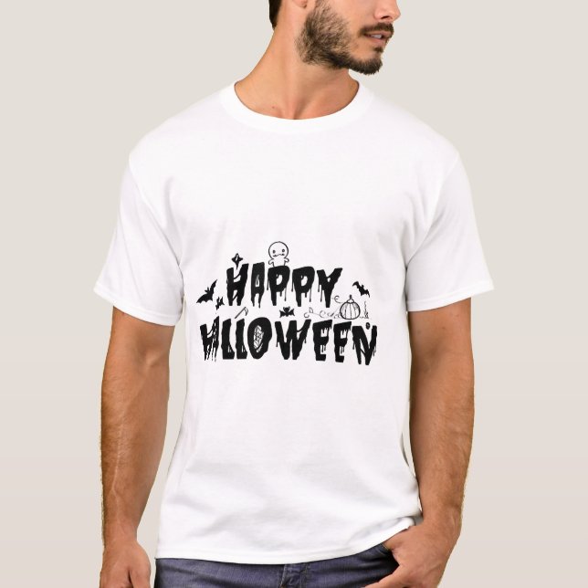 Halloween Froh T-Shirt (Vorderseite)