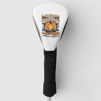 Halloween Frohe Fischerei Schwarze Katzen Kürbisse Golf Headcover