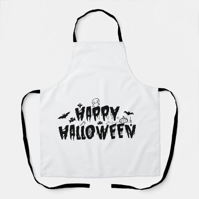 Halloween Frohe Schürze (Vorderseite)