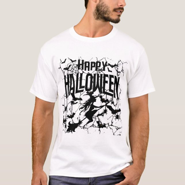 Halloween Frohes Halloween T-Shirt (Vorderseite)