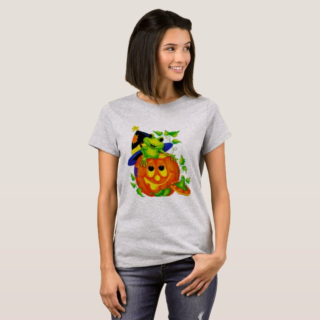 Halloween-Frosch T-Shirt (Vorne ganz)