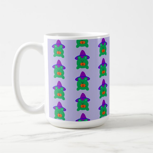 Halloween Froschhexe Kaffeetasse (Links)