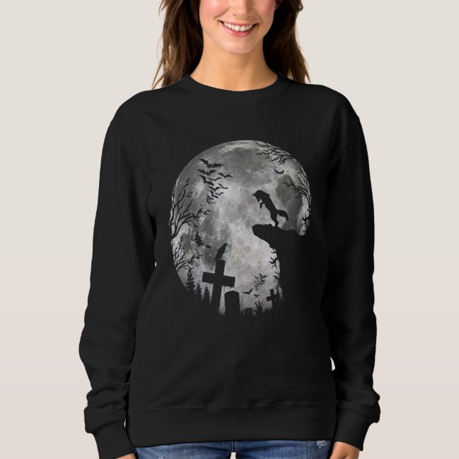 Halloween-Füchse und Mond-Kostüm Fuchs Sweatshirt (Vorderseite)