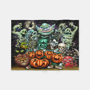 Halloween Fun Art Fleecedecke