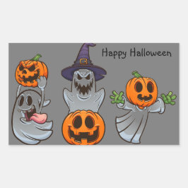 Halloween Fun Rechteckiger Aufkleber