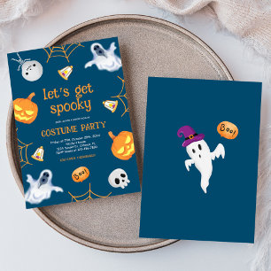 Halloween Fun Spooky Kids Kostüm Party Einladung