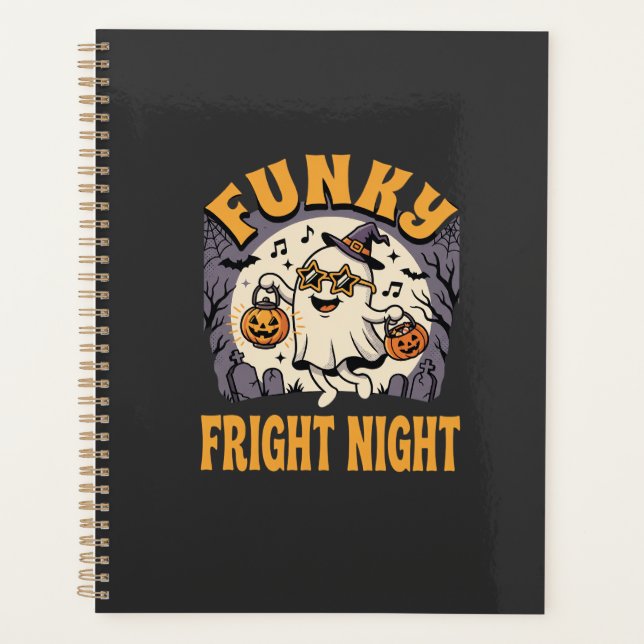Halloween Funky-Geister-Party Planer (Vorderseite)