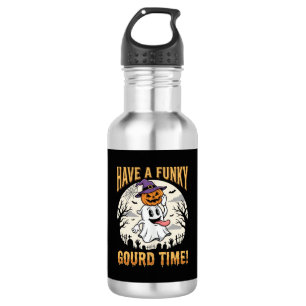 Halloween Funky Kürbis Zeit Geist Kürbis Edelstahlflasche