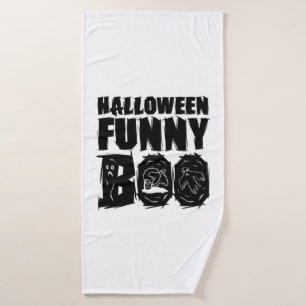 Halloween FUNNY BOO T SHIRT Badehandtuch