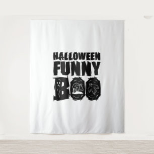 Halloween FUNNY BOO T SHIRT Wandteppich