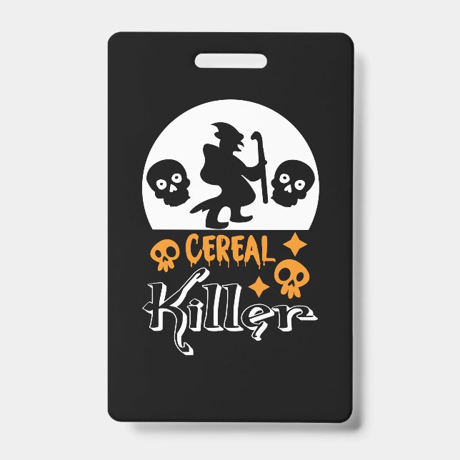 Halloween Funny Cereal Geburtstag Ausweis (Vorderseite)