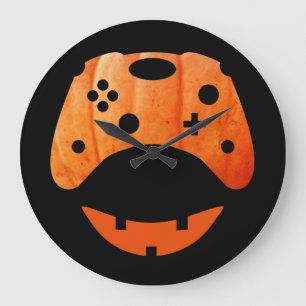 HALLOWEEN FUNNY GAMER GROßE WANDUHR
