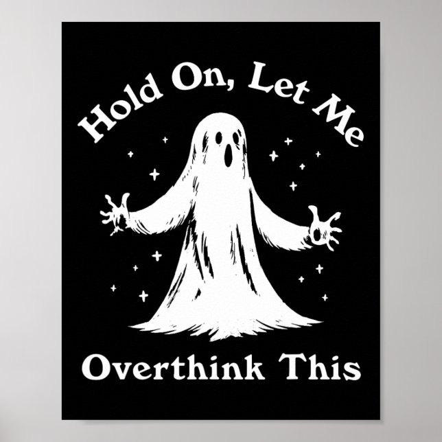 Halloween Funny Ghost Ließ mir diese Grafik überde Poster (Vorne)