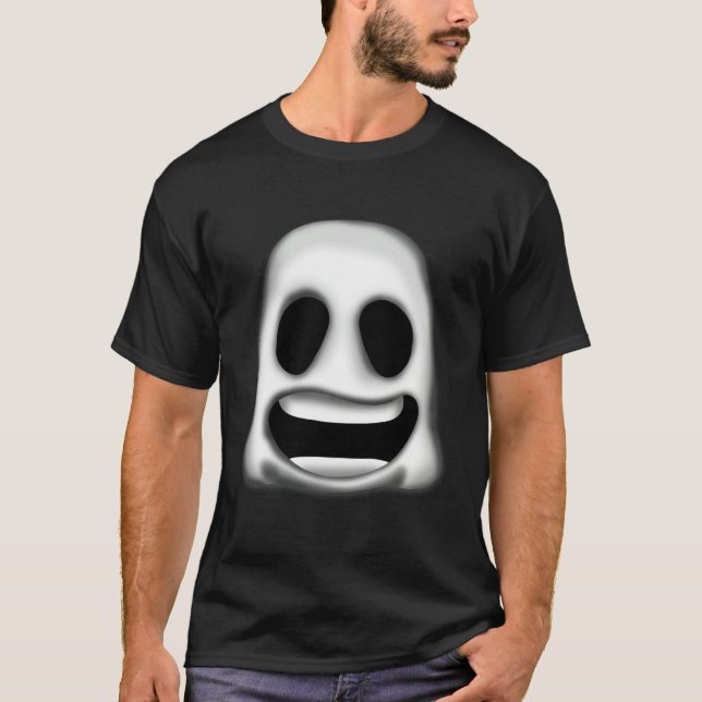 Halloween Funny Ghost With Teeth Face Men Women Ki T-Shirt (Vorderseite)