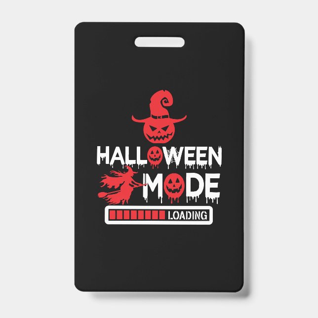 Halloween Funny Halloween Mode Laden Geburtstag Ausweis (Vorderseite)