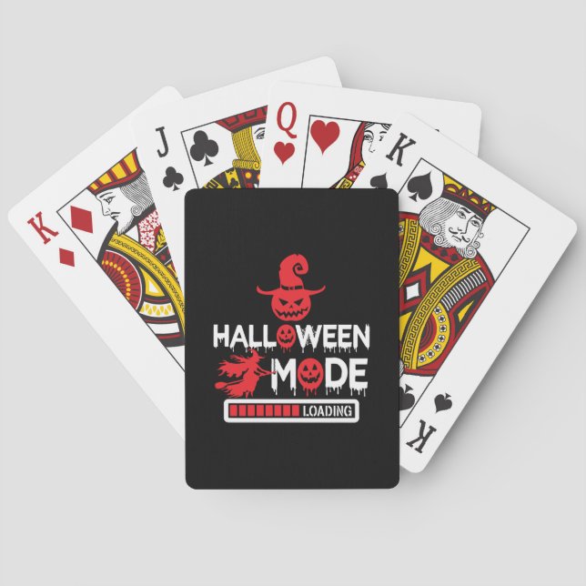 Halloween Funny Halloween Mode Laden Geburtstag Spielkarten (Rückseite)
