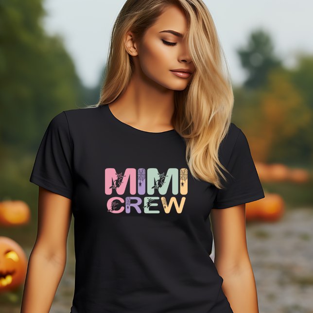 HALLOWEEN FUNNY MIMI CREW T-Shirt (MIMI CREW FUNNY HALLOWEEN  GRANDMA SHIRT)