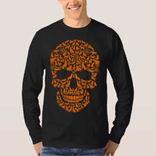 Halloween Funny Pitbull Dog Skull T-Shirt