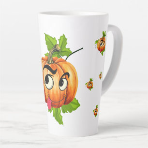 Halloween Funny Pumpkin Face Milchtasse